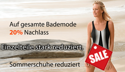 reduzierte Bademoden